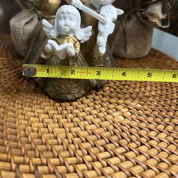 1950s Japan Hand-painted Golden Bisque Angel  Trio  ARDALT LENWILE 6542 - Picture 7 of 7